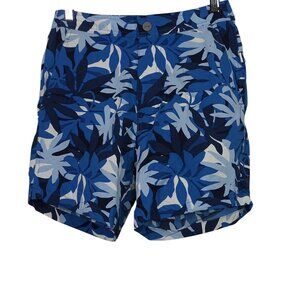 Onia Calder Blue Tropical Hawaiian Swim Trunks Men Size S Beach Vacay Summer